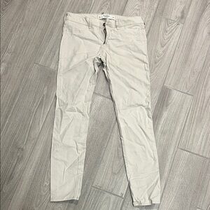 Abercrombie & Fitch Light Cream Casual Pants